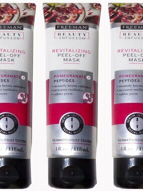 Freeman Beauty Infusion Revitalizing Pomegranate Peel-off Face Mask 4 fl/oz Set